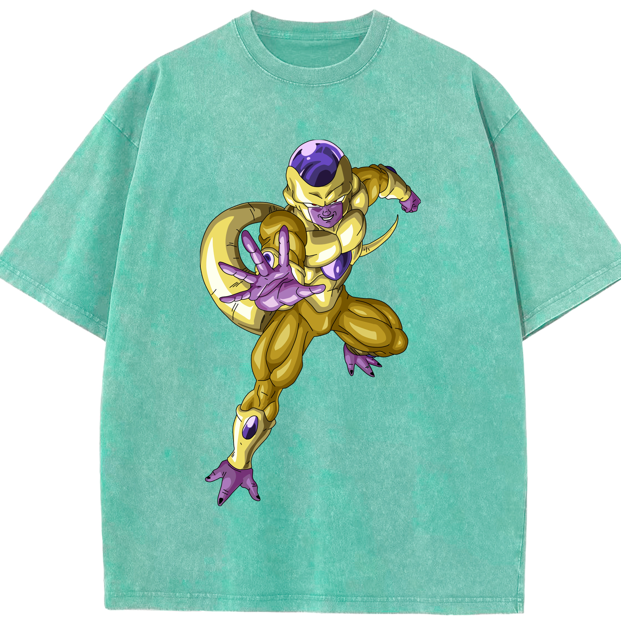 （画像用） ドラゴンボール フリーザ DRAGON BALL Frieza 綿100% ヴィンテージ風 半袖Tシャツ（フロントプリント）